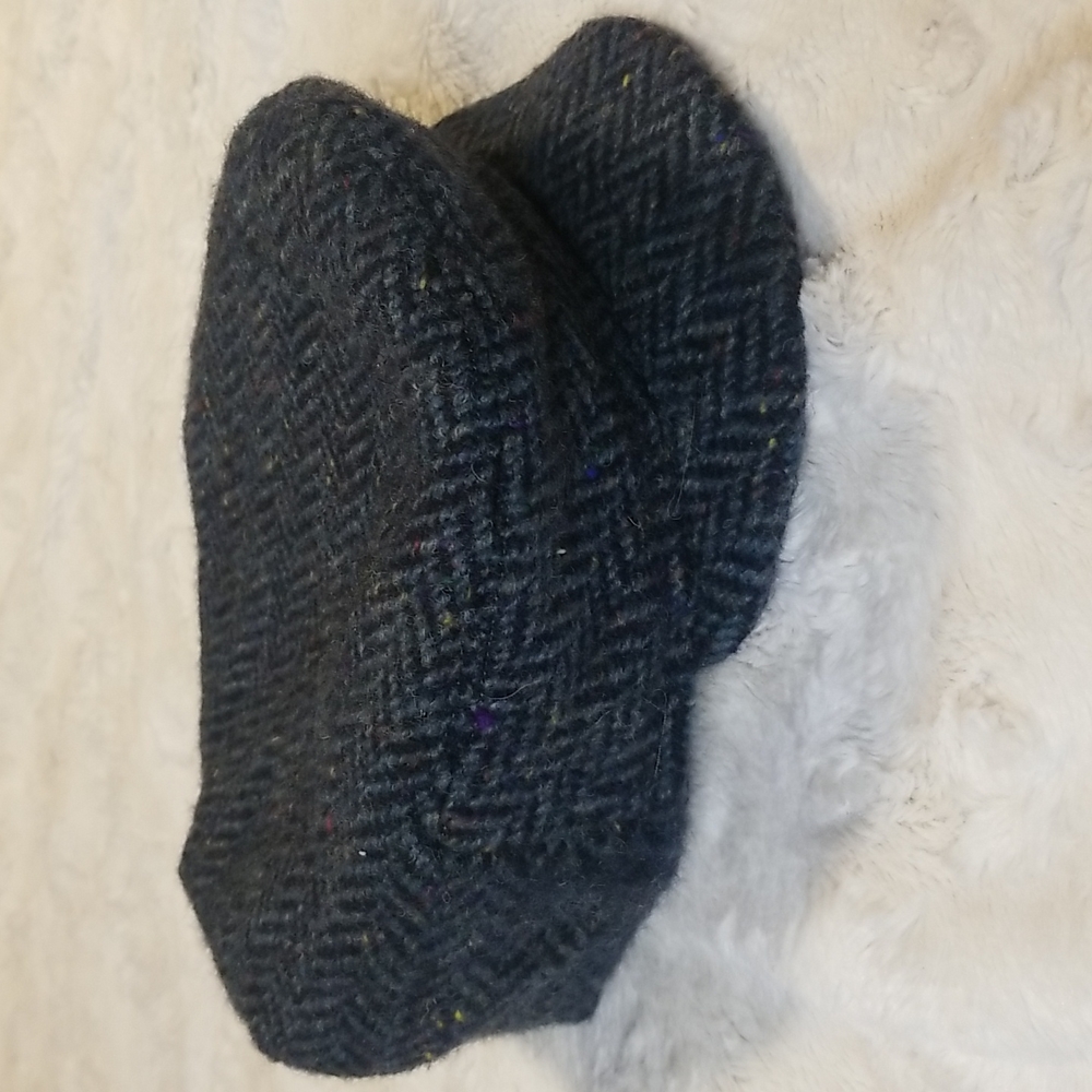 Vintage Men's Shandon Ireland Blue 100% Wool Hat Cap